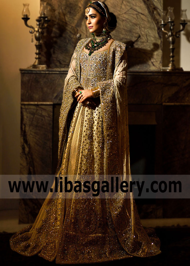 Latest Bridal Gharara Dresses UK USA Canada Australia Mehdi Bridal Gharara for Valima and Reception