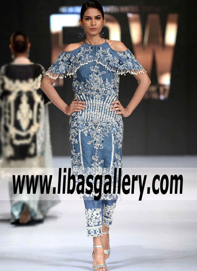Modern Party Wear Pakistan Cropped Trouser Suits Saira Shakira Bridal and Fashion Stores Miami Florida USA Modern Party Wear Pakistan Cropped Trouser Suits Saira Shakira Bridal and Fashion Stores Miami Florida USA