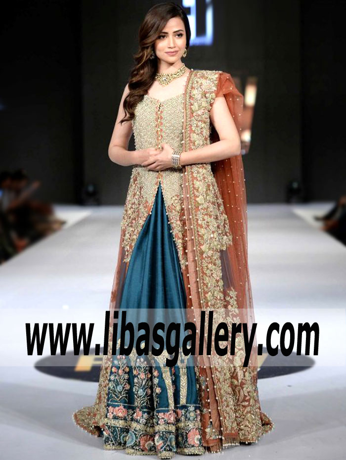 Stunning Bridal Lehenga | Designer Wedding Lehenga for Reception - Shops Indian Pakistani Bridal Wear Williston Park New York NY USA