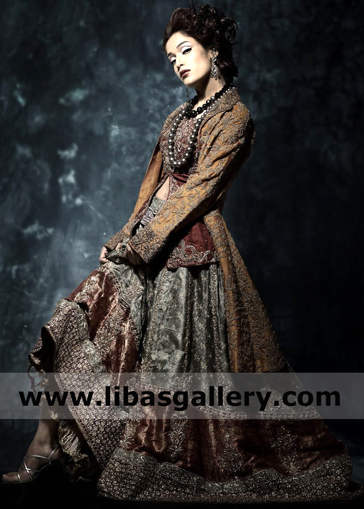 Nilofer Shahid Wedding Dresses Bridal Wear Barat Dresses USA Atlanta Georgia