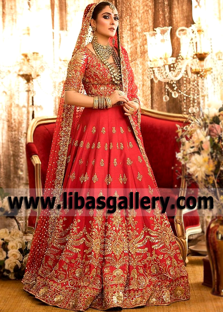 Latest Pakistani Bridal Dresses Jackson Heights New York NY USA Nomi Ansari Lehenga Dresses
