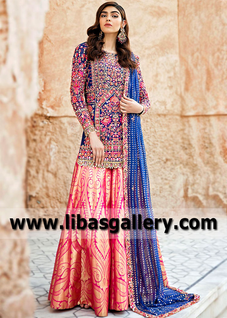 Trending Wedding Party Lehenga USA Miami Florida Best Bride Sister Dresses Nomi Ansari