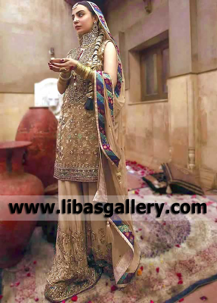 Floor Length Wedding Sharara Los Angeles LA California CA USA Lajwanti Wedding Dresses Floor Length Wedding Sharara Los Angeles LA California CA USA Lajwanti Wedding Dresses