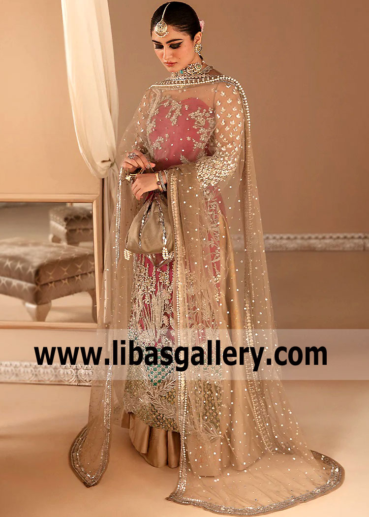 Bridal Long Shirt With Wedding Lehenga Boston Massachusetts USA Pakistani Wedding Lehenga Bridal Long Shirt With Wedding Lehenga Boston Massachusetts USA Pakistani Wedding Lehenga