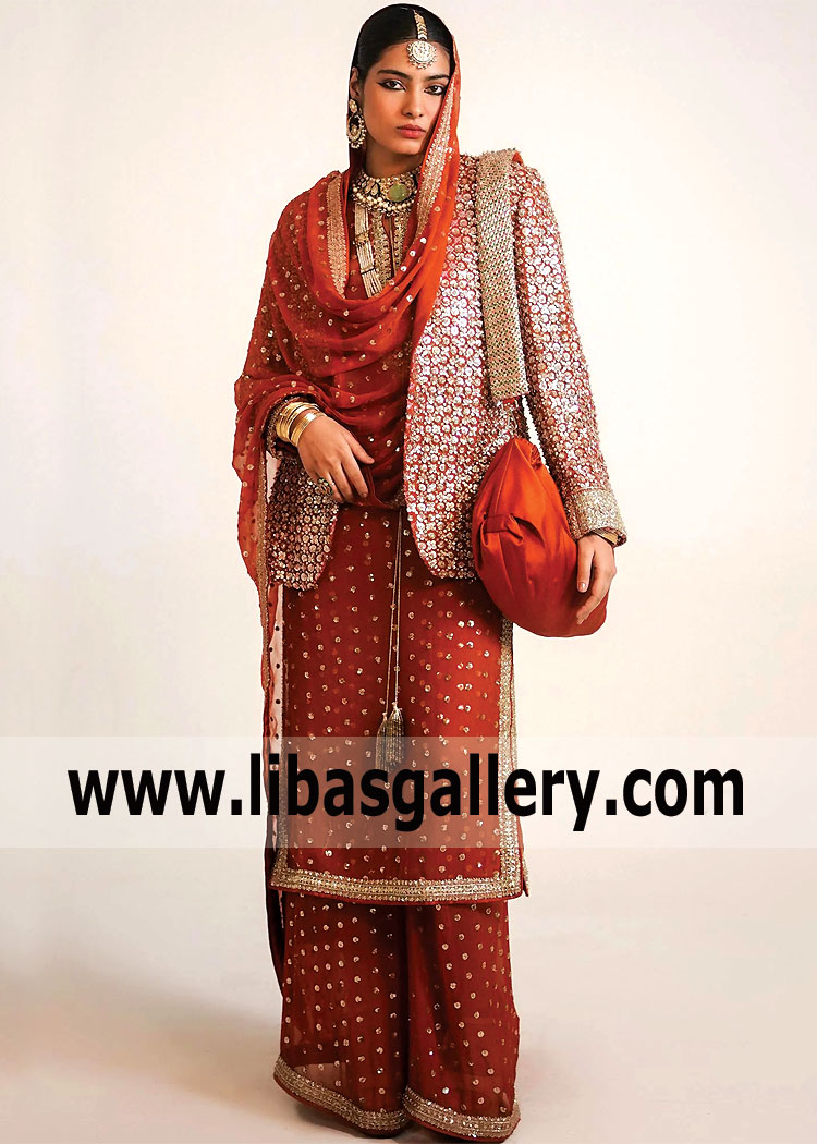 Designer Heavy Special Occasion Dress for Wedding Functions Bridal Party Pakistan