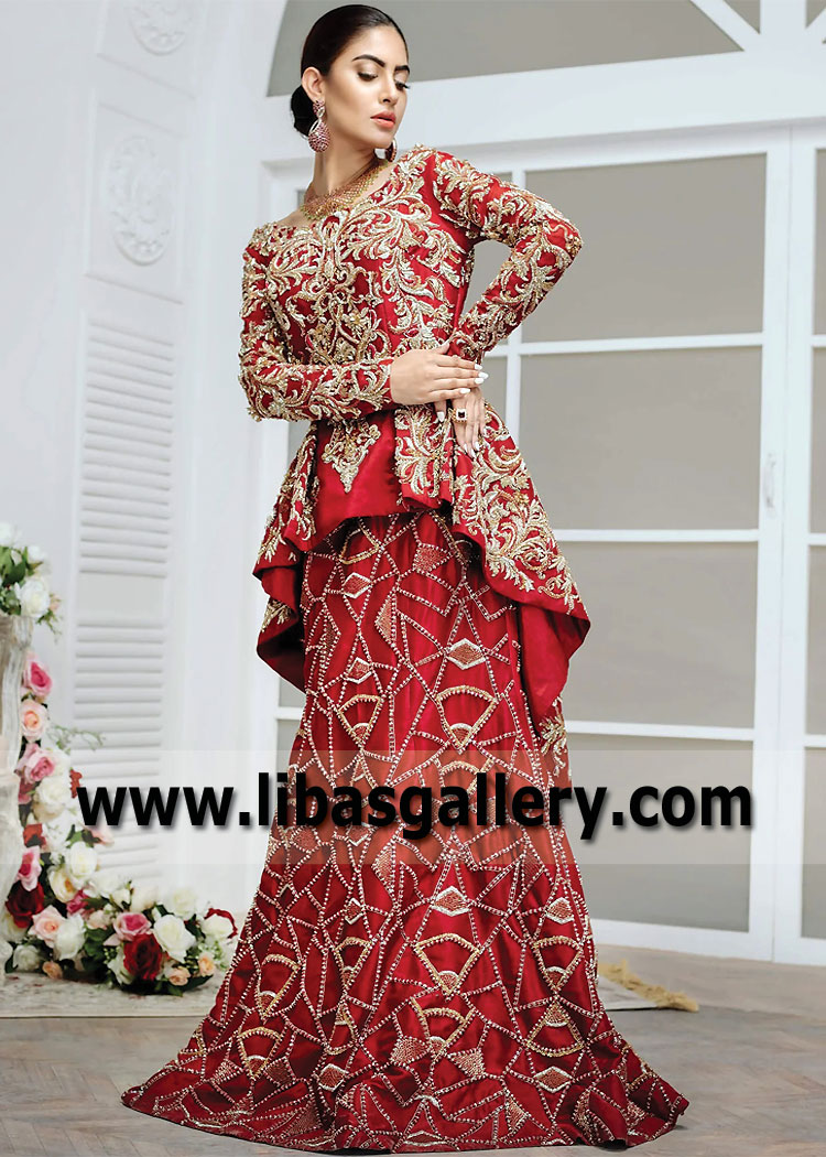 Royal Red Wedding Peplum with Lehenga Deerfield Illinois USA Best Wedding Peplum wedding Lehenga Royal Red Wedding Peplum with Lehenga Deerfield Illinois USA Best Wedding Peplum wedding Lehenga