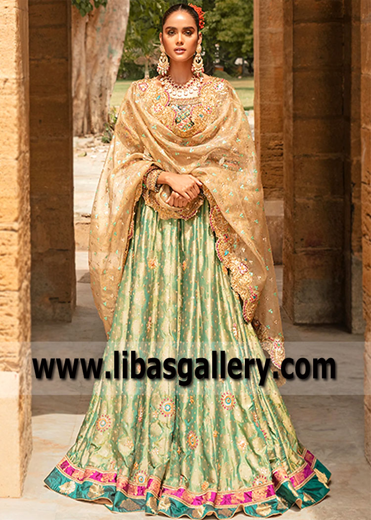 Designer Heavy Lehenga Choli Dress for Wedding Functions Bridal Occasion Pakistan Designer Heavy Lehenga Choli Dress for Wedding Functions Bridal Occasion Pakistan
