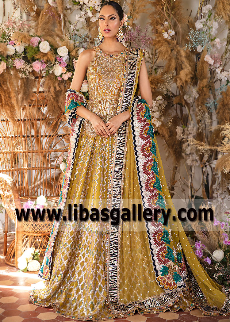 Latest Mehndi Dresses Bridal Gown Farmington Hills Michigan USA Pakistani Indian Bridal Gown Latest Mehndi Dresses Bridal Gown Farmington Hills Michigan USA Pakistani Indian Bridal Gown