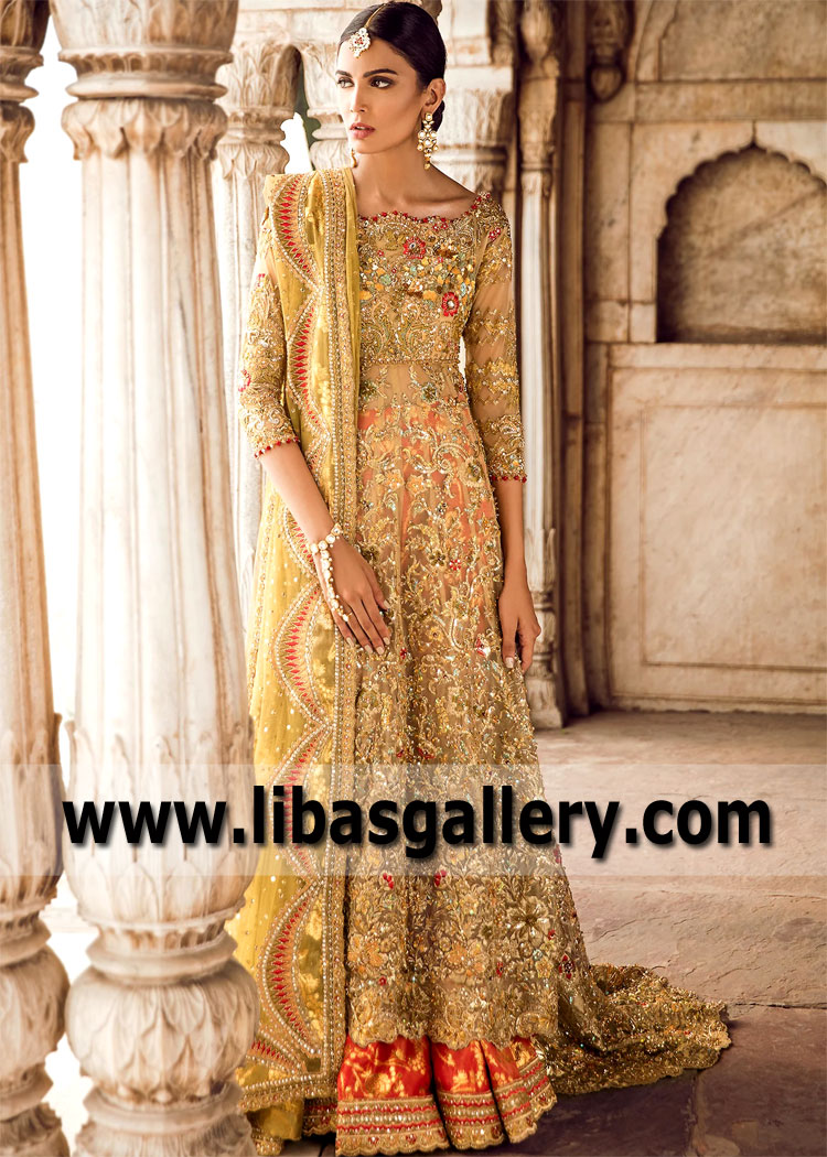 Classic Wedding Gharara Lawrenceville New Jersey NJ USA Walima Bridal Gharara Collection Classic Wedding Gharara Lawrenceville New Jersey NJ USA Walima Bridal Gharara Collection