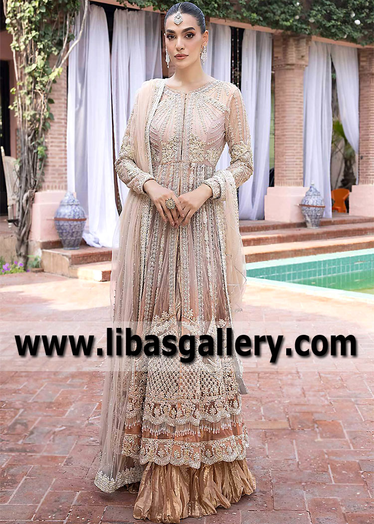 Pakistani Sharara Dress Jacksonville Florida USA Asifa And Nabeel Formal Collection