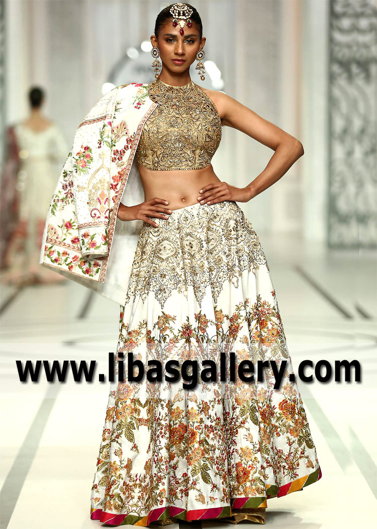 Pakistani Designer Lehenga Choli with Embellished Jacket Occasional Dresses Knoxville Tennessee USA