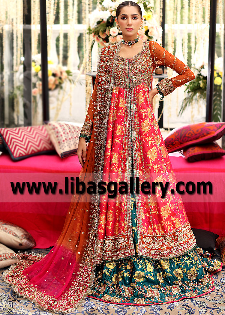 Traditional Bridal Pishwas with Lehenga Pakistani Designer Aisha Imran Pishwas Lehenga Suits Traditional Bridal Pishwas with Lehenga Pakistani Designer Aisha Imran Pishwas Lehenga Suits