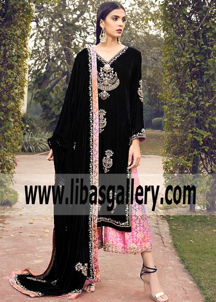 black party frocks designs