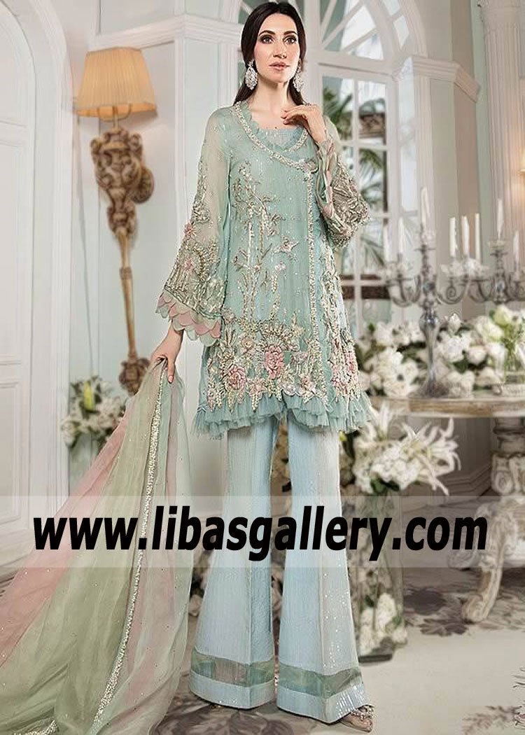 Maria B Party Wear Angrakha Dresses for Next Formal Events Orlando Florida USA Party Wear Pakistani
