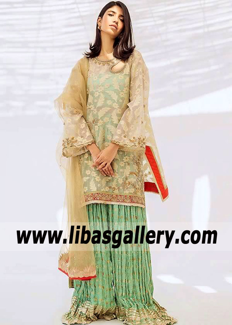 Pakistani Wedding Sharara Dress Westford Massachusetts USA Sania Maskatiya Wedding Sharara Collection Pakistani Wedding Sharara Dress Westford Massachusetts USA Sania Maskatiya Wedding Sharara Collection
