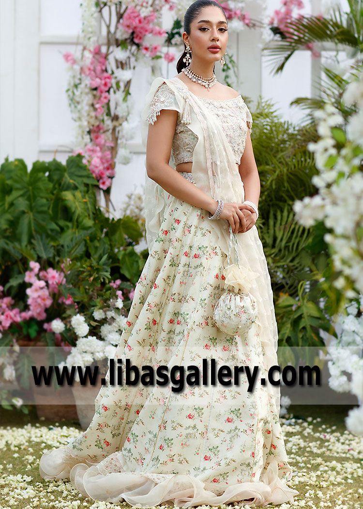 Floral Lehenga for Next Formal Event Lilburn Atlanta GA USA Sister Wedding Family Wedding Event