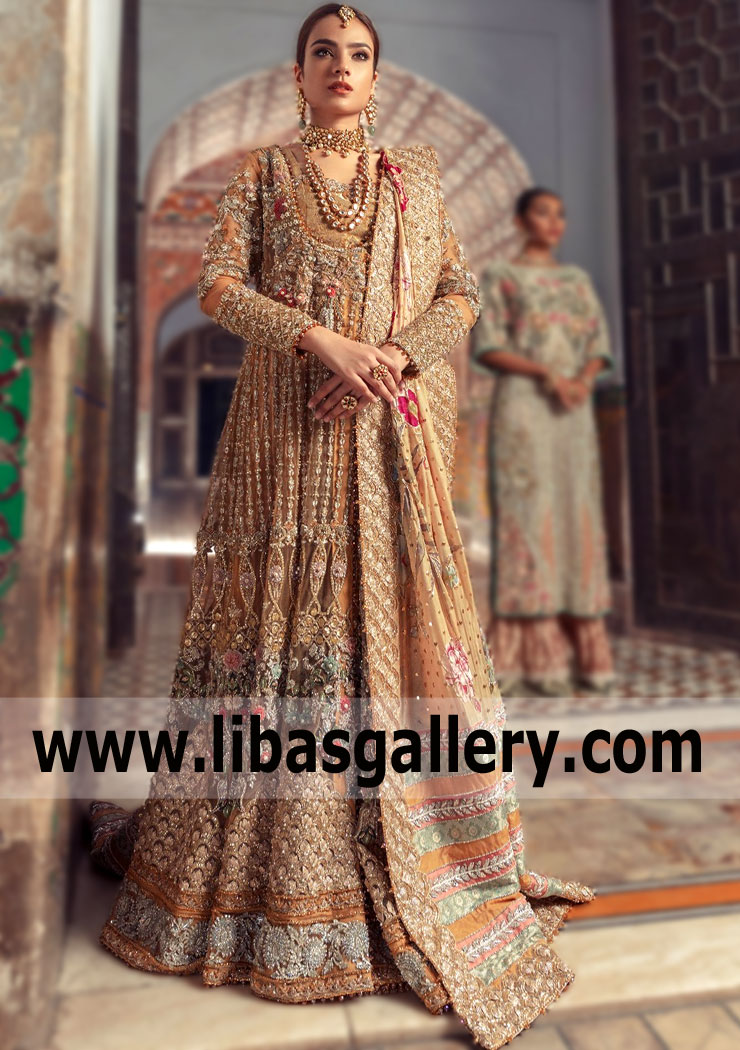 Exclusive Saira Shakira Bridal Maxi Boston Massachusetts USA Pakistani Bridal Maxi Gown