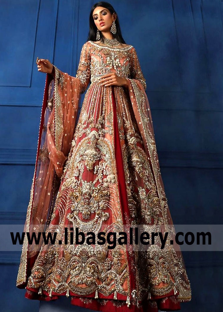 Latest Bridal Peshwas Dallas Texas USA Sana Safinaz Bridal Peshwas Lehenga Pakistani Peshwas Suits