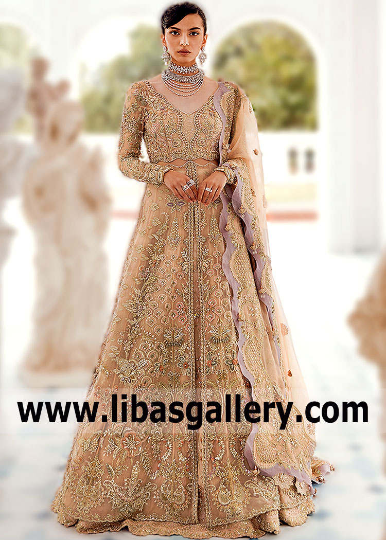 Latest Pakistani Bridal Maxi for Walima ...