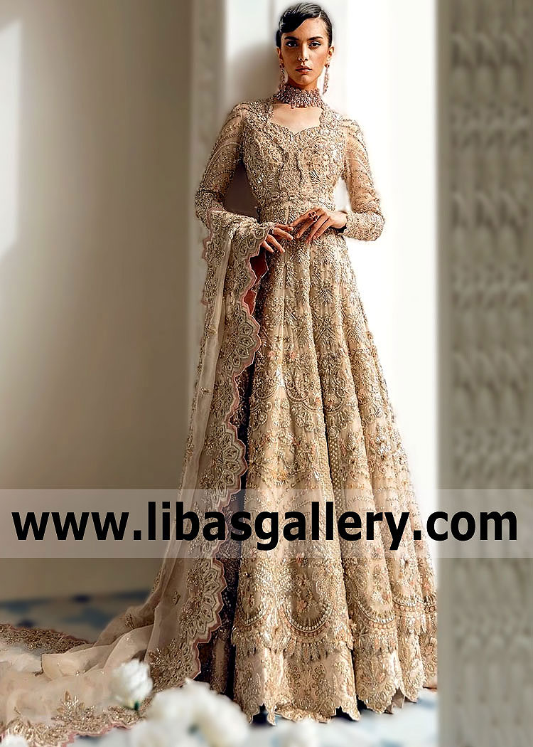 Latest Bridal Maxi Style Anarkali Dresses Pakistani Designer Suffuse by Sana Yasir Anarkali Dresses
