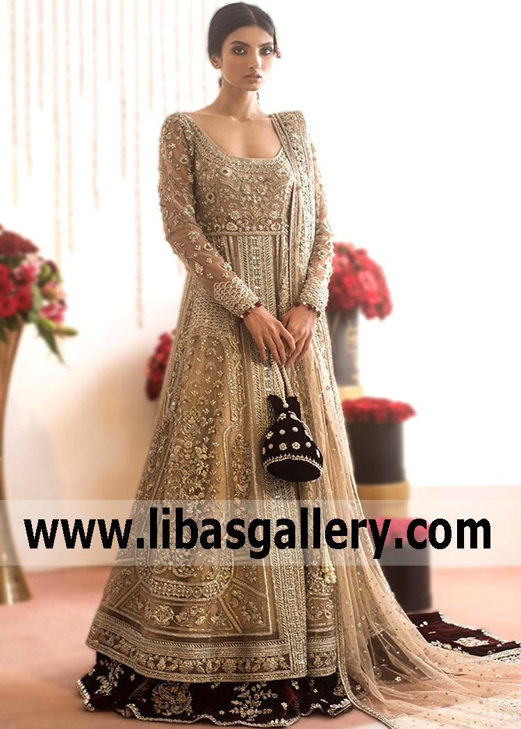 Pakistani Reception Dresses Austin Texas USA Valima Wedding Dresses Sania Maskatiya Lehenga for Walima
