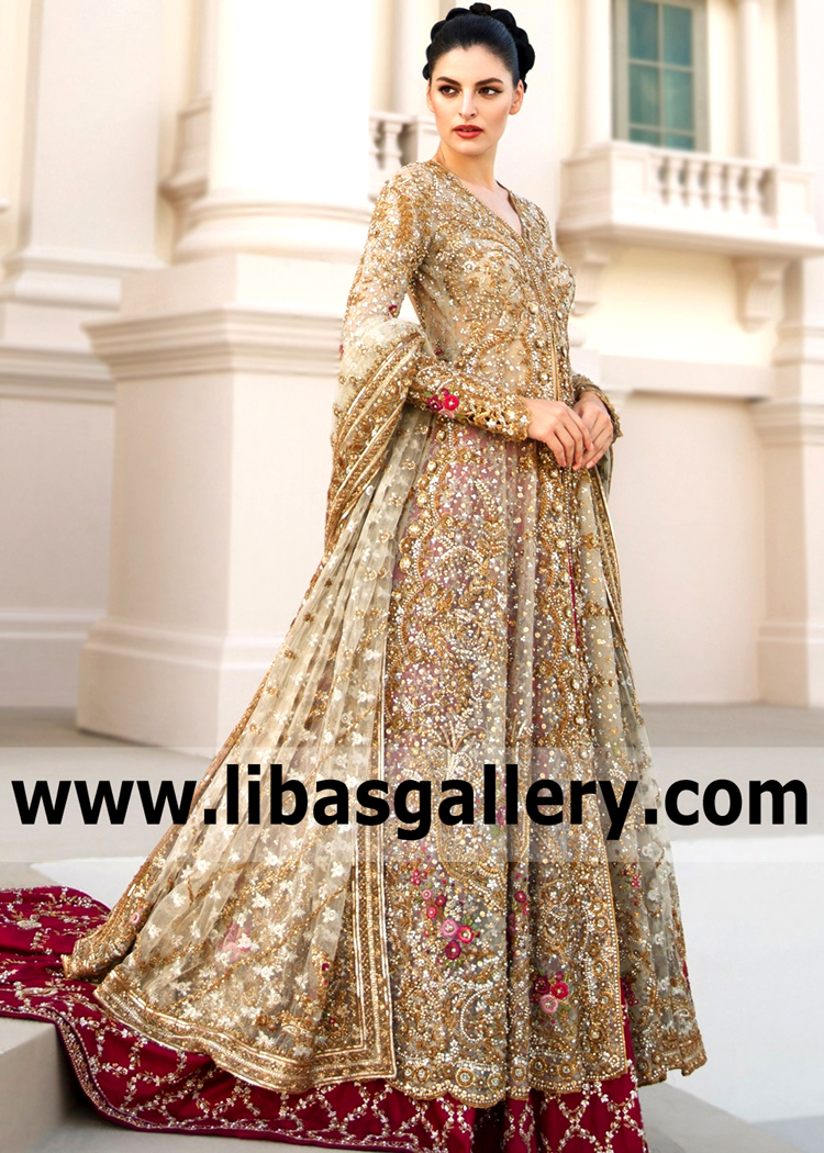 Latest Walima Dresses Sania Maskatiya Boston Massachusetts USA Walima Bridal Lehenga Walima Bridal Dresses