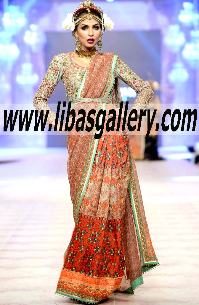 BUY Best of Fahad Hussayn Haute Couture PFDC Bridal Fashion Week 2014-2015 here is a better view of this beautiful BRIDAL dress IN London, Birmingham, Leicester and Bradford, UK