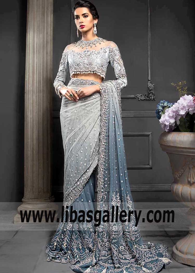 Beautiful Saree Bridal Dresses By Maria B - Saree Dresses | Beautiful Designer Saree for Wedding USA Sunnyvale California