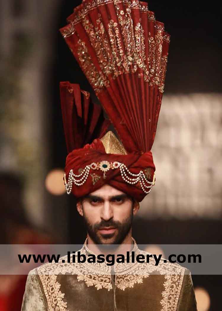 maroon wedding turban stylish for groom nikah use jewelry to finish UK USA Canada maroon wedding turban stylish for groom nikah use jewelry to finish UK USA Canada