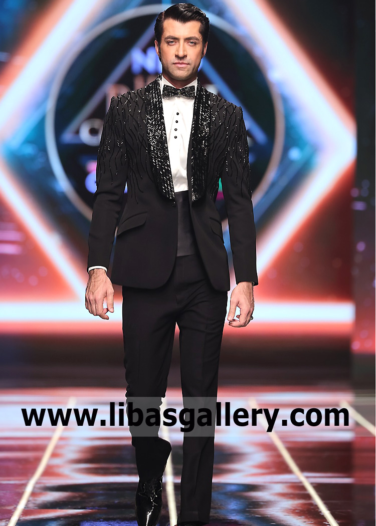 Tuxedo for Groom - Buy Pakistani Designer Tuxedo, Buy Designer Groom Tuxedo for Men Online