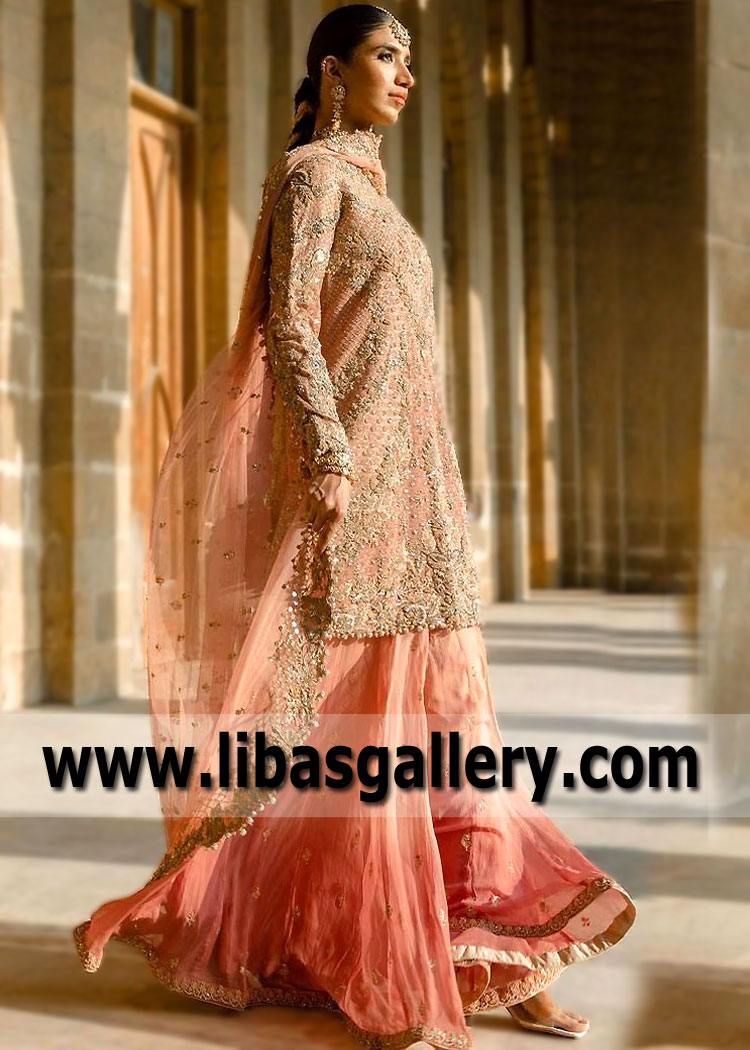 Designer Umar Sayeed Wedding Dresses Fairfield New Jersey USA Wedding Sharara Dresses Pakistan