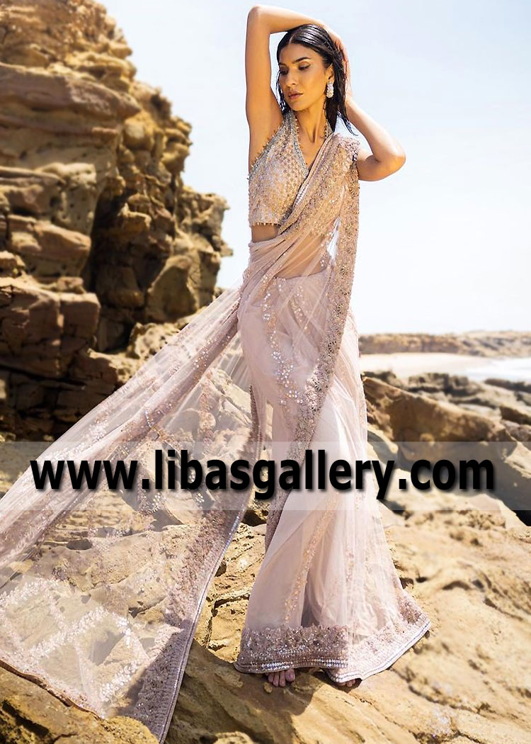 Umar Sayeed Walima Bridal Saree Umar Sayeed Bridal Dresses for Reception UK USA Canada Australia