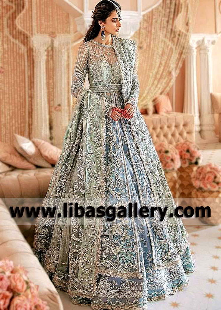 Indian Pakistani Bridal Wear Yonkers New York USA Latest Bridal Maxi Dresses Reception