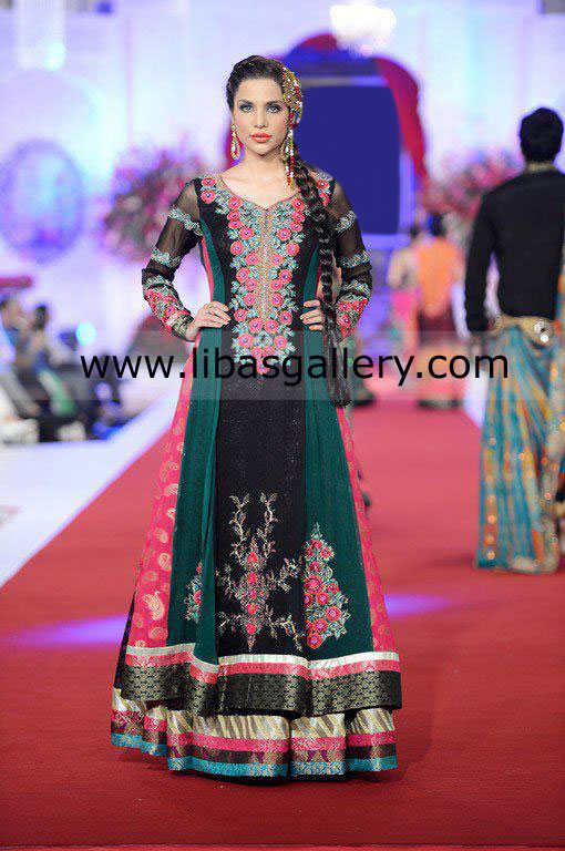 Designer Deepek Perwani Party Outfits in London Fashion Week 2013 Anarkali Dress Designer Deepek Perwani Party Outfits in London Fashion Week 2013 Anarkali Dress
