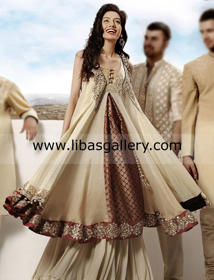 anarkali sharara suit