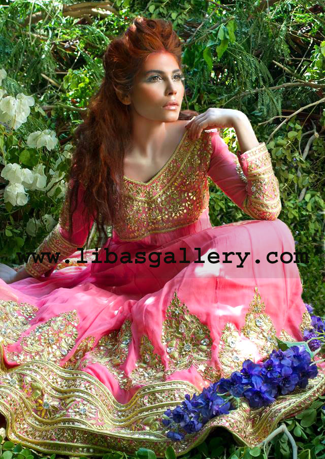 Mina Hasan online store, Designer Mina Hasan occasion wear outfits 2014,Mina Hasan bridal lehenga collection at Pantene bridal couture week 2014, Pakistani bridal dresses at PFDC Price under $799 in USA Tel.+1 585 638 3311