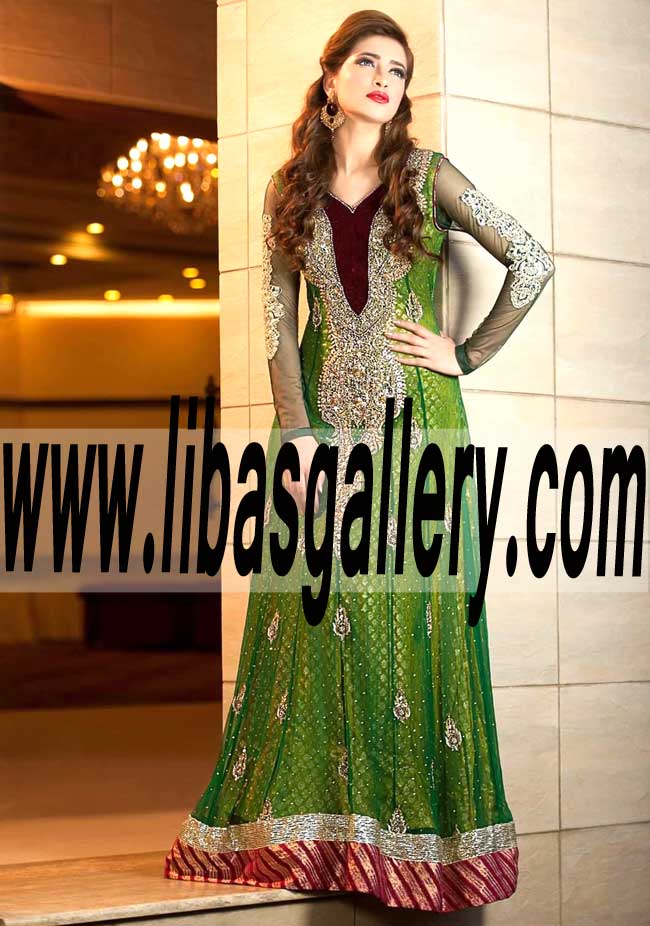 Designer Chiffon Anarkali Dresses Hijab by Misbah and Saba Party Dresses UK London Manchester Bolton Liverpool Blackpool Birmingham Designer Chiffon Anarkali Dresses Hijab by Misbah and Saba Party Dresses UK London Manchester Bolton Liverpool Blackpool Birmingham
