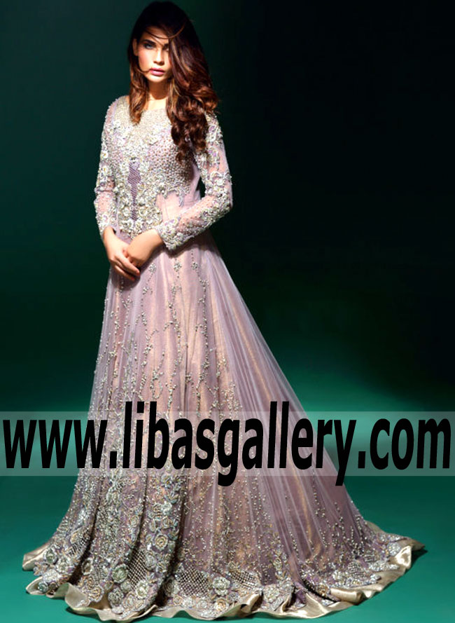 anarkali evening gown