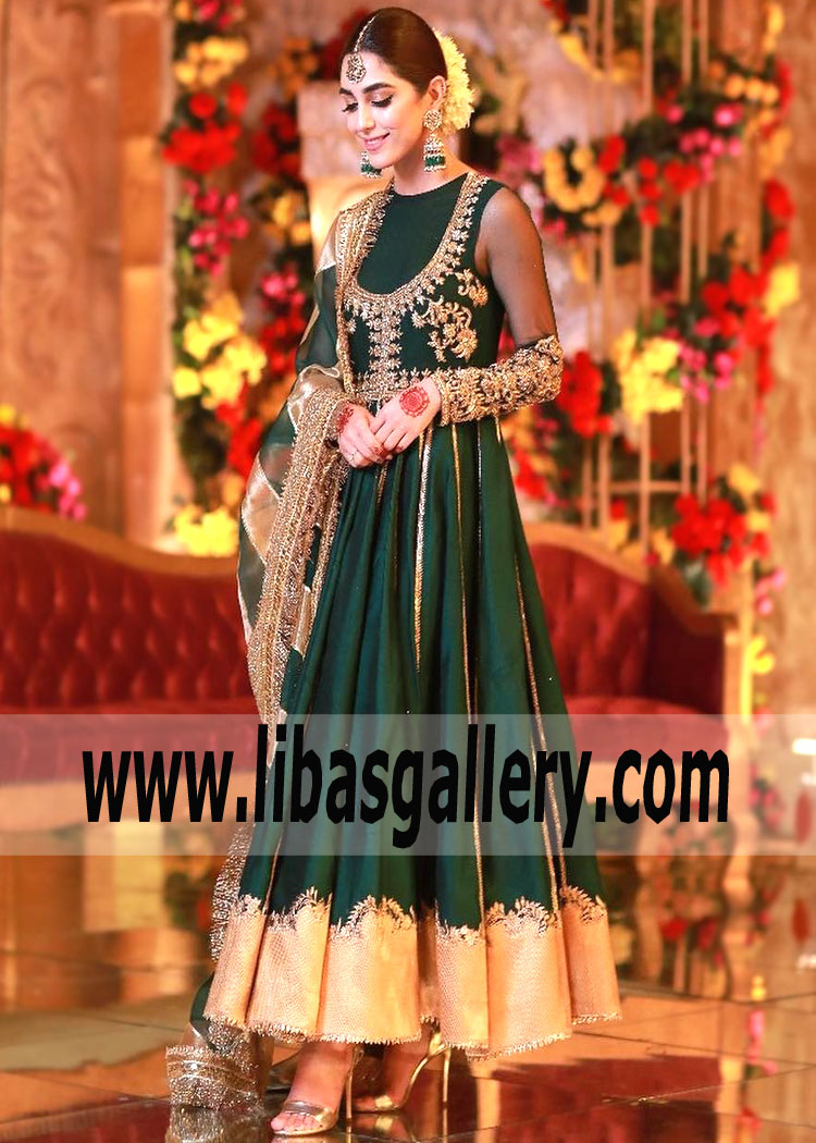 Luxuriant Anarkali Gown Party Wear Classic Festive Dresses