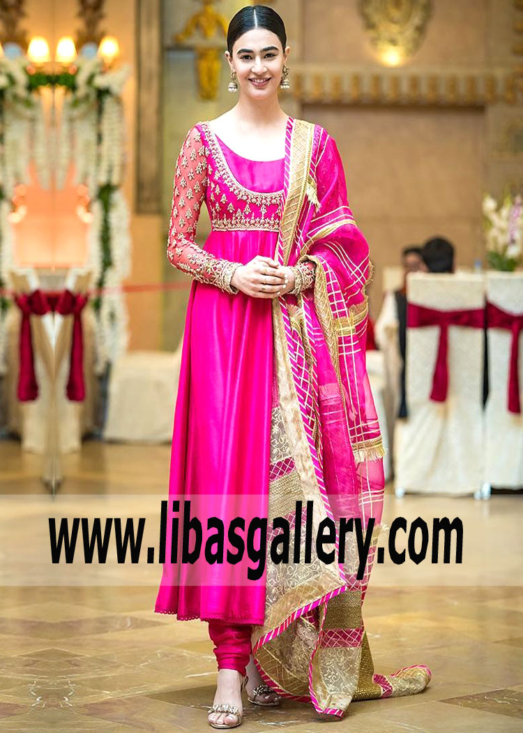 Royal Look Anarkali Dresses San Francisco California CA USA Wedding and Special Occasions Embellished Anarkali Dresses