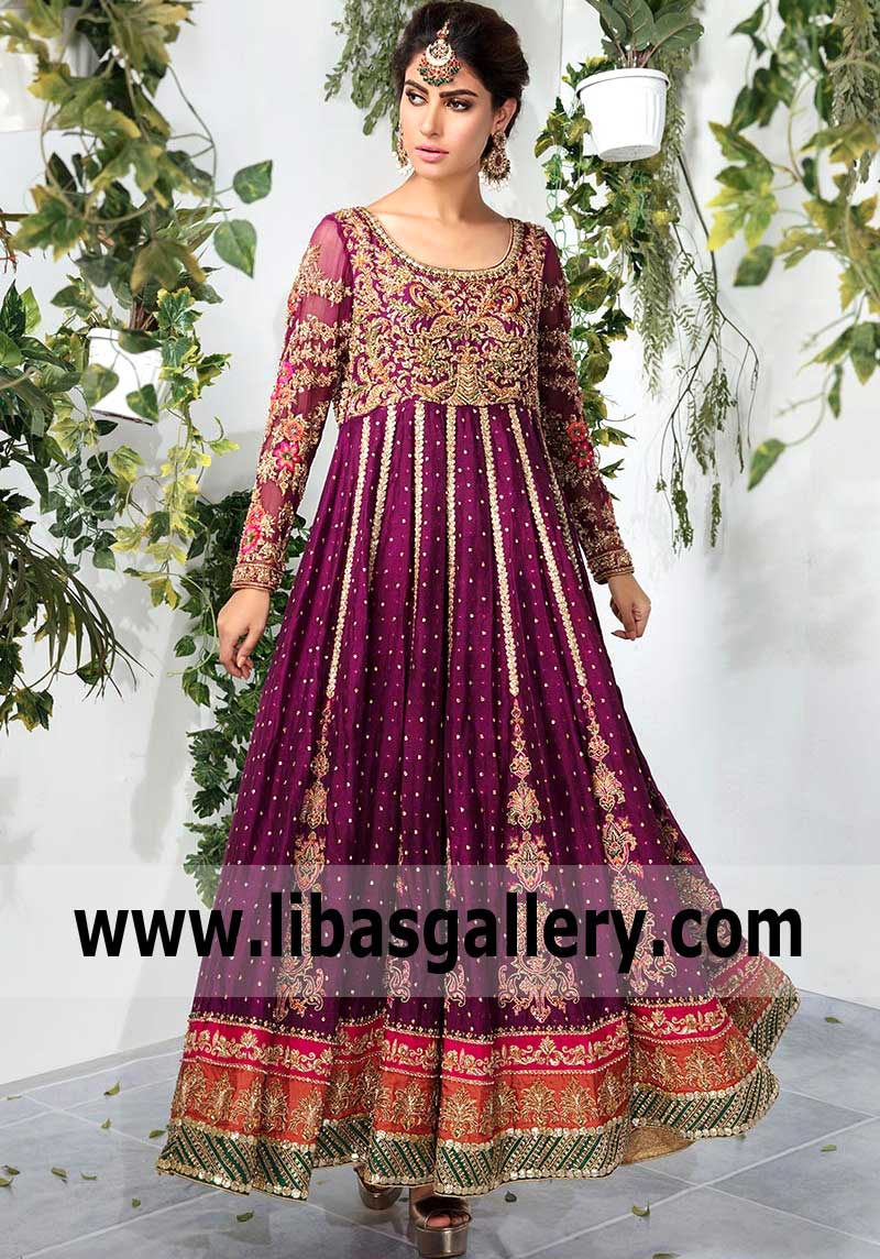 Aisha imran high-end Anarkali Dresses 2019 New York, New Jersey, California, Texas