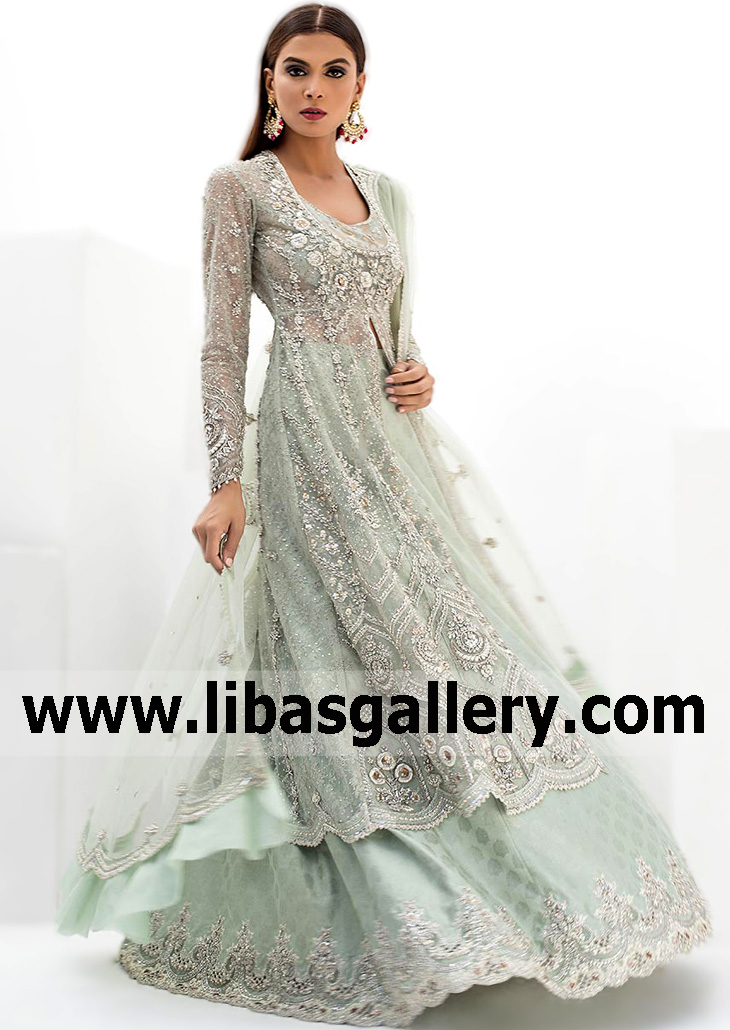 Latest Lehenga for Walima Wichita Kansas USA Pakistani Designer Lehenga Walima Dresses