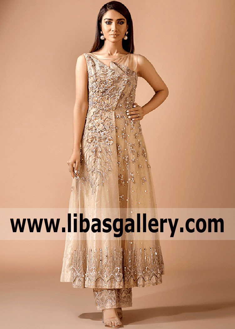 Alishba and Nabeel Latest Party Wear Anarkali Suits Miami Florida USA Pakistani Anarkali Suits