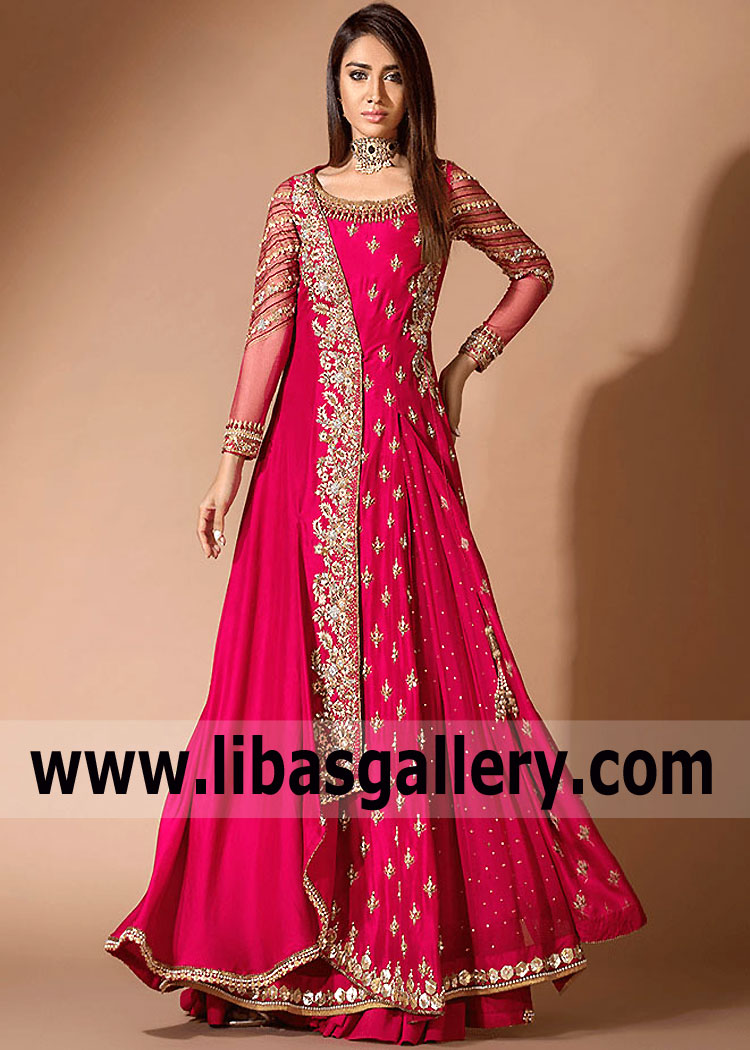 Pakistani Leading Luxury Designer Alishba and Nabeel Anarkali Dresses Pakistani Anarkali Dresses UK USA Canada