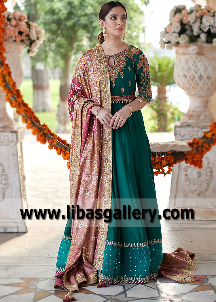 Pakistani Pishwas Dresses Dubai UAE Bride Sister Pishwas Dresses Bridesmaid Pishwas Dresses