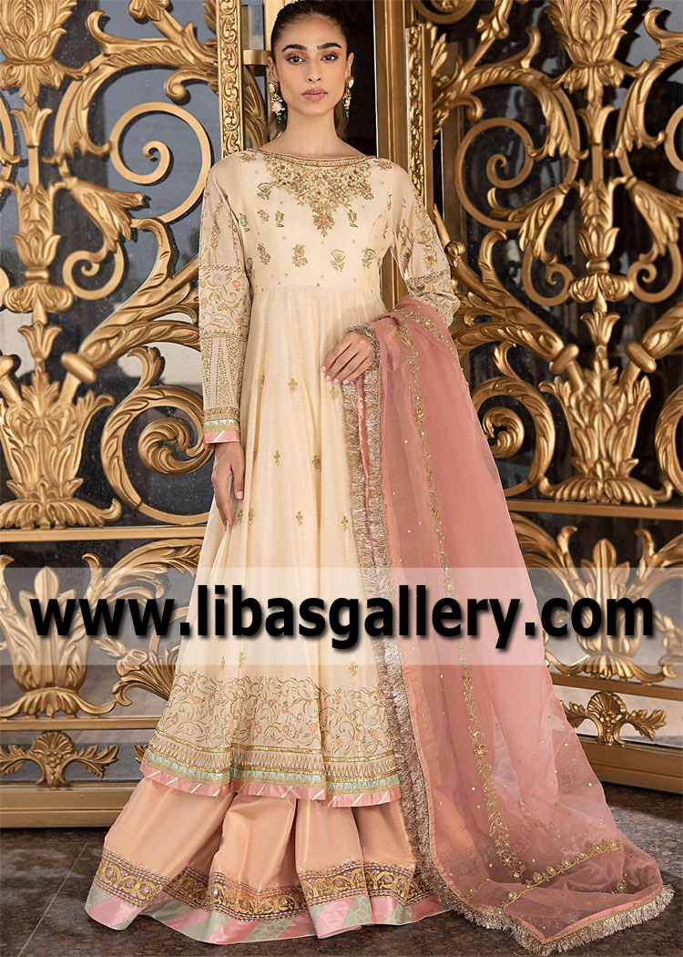 Pakistani Wedding Guest Anarkali Dress Devonshire England UK Designer Wedding Dresses