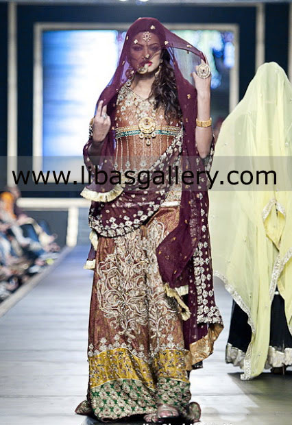 Asian Bridal Wear Collection At Pantene Bridal Couture Week, Bridal Fashion Week Collection In Cauldwell Bedford UK, Moortown Leeds UK, Online Shop