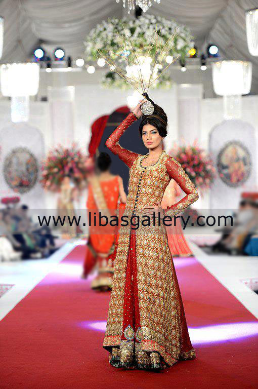 Designer Tabassum Mughal Red Bridal Formal Dresses and Gowns at Bridal Couture Week Lahore Shop Online in Brunswick, Newfoundland, Nova Scotia, Charlottetown Designer Tabassum Mughal Red Bridal Formal Dresses and Gowns at Bridal Couture Week Lahore Shop Online in Brunswick, Newfoundland, Nova Scotia, Charlottetown