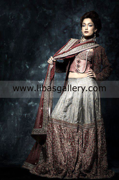 Nilofer Shahid Bridal Lehenga, nilofer shahid Wedding Gharara, Sharara Nilofer Shahid Formal Wear Collection 2013 Online in New York City Nilofer Shahid Bridal Lehenga, nilofer shahid Wedding Gharara, Sharara Nilofer Shahid Formal Wear Collection 2013 Online in New York City