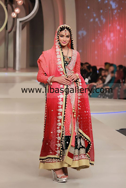 Pantene Bridal Couture Week 2013 Bridal Wear Pakistani Bridal Dresses Designer Bridal Dresses Gharara Sharara UK, USA, Canada Online Boutique 